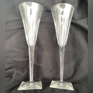 Waterford crystal champagne flutes set
